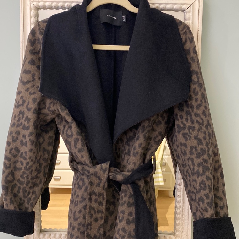 Tahari  3/4 length felt/wool coat